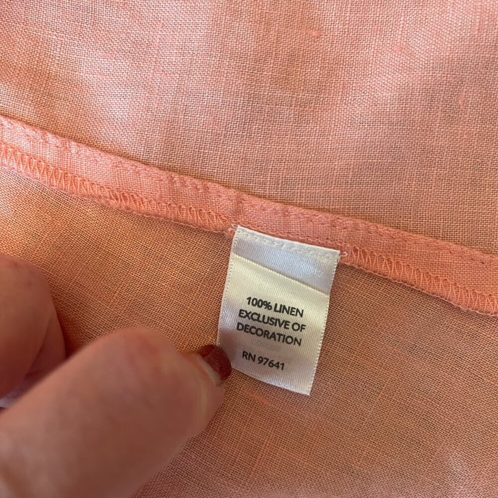 J. Jill 100 % Linen Coral Pinktuck Tunic size small - Picture 11 of 11